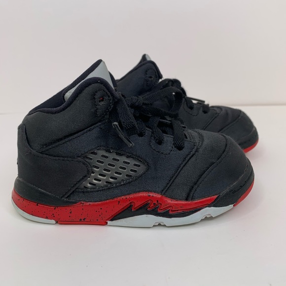 Jordan Other - Baby Air Jordan 5 Satin Bred Size 7C